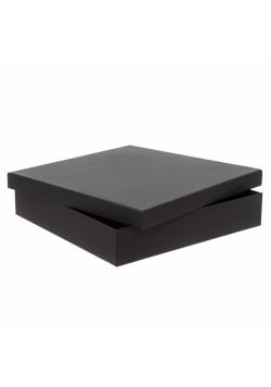 Pudełko tekturowe czarne 33,5x33,5x6,5cm