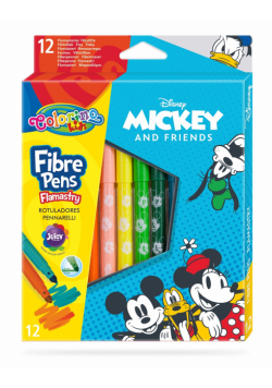 Flamastry Colorino Kids 12 kolorów Mickey