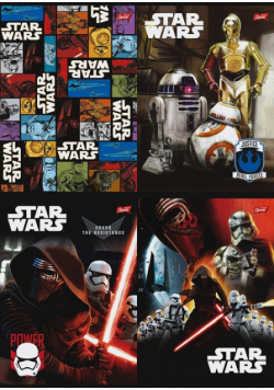 Zeszyt A5 Star Wars w kratkę 16 kartek 15 sztuk