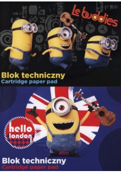Blok techniczny A4 Minionki 10 kartek 10 sztuk mix