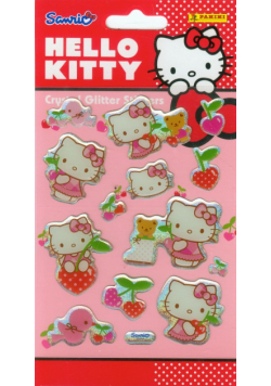Naklejki Cristal brokatowe Hello Kitty