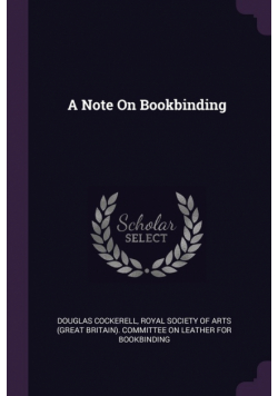 A Note On Bookbinding