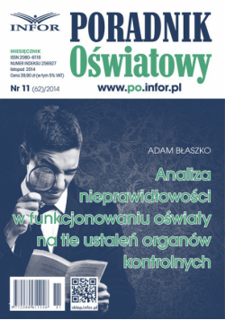 Analiza nieprawidłowości w funkcjonowaniu oświaty na tle ustaleń organów kontrolnych