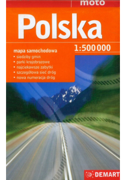 Polska mapa samochodowa 1:500 000