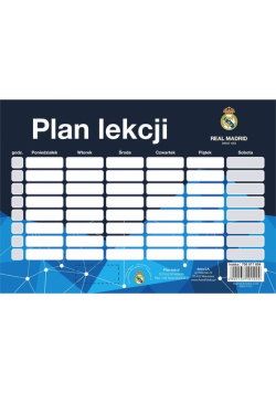 Plan lekcji Real Madrid 25 sztuk