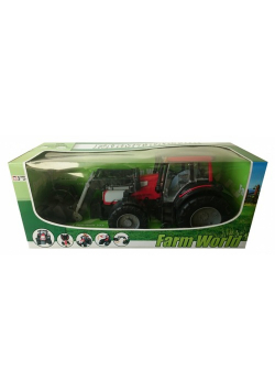 Traktor z ładowarką 52cm czerwony