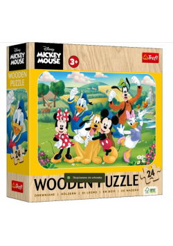 Puzzle drewniane 24 Mickey z przyjaciółmi TREFL