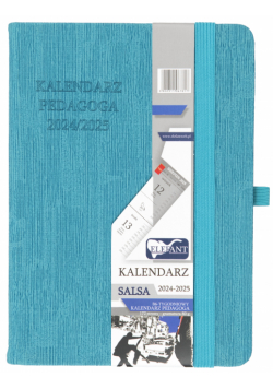 Kalendarz Pedagoga 2024/2025 Salsa B6 tygodniowy turkusowy