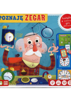 Poznaję zegar Książka + edukacyjna gra planszowa