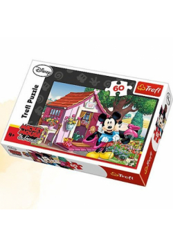 Myszka Miki i Przyjaciele Puzzle 60 Miki i Minnie w ogrodzie