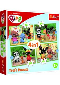 Puzzle 4w1 Wesoły dzień Binga