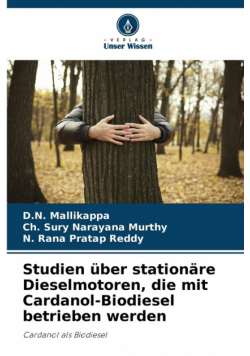 Studien über stationäre Dieselmotoren, die mit Cardanol-Biodiesel betrieben werden