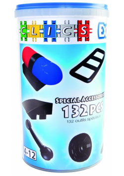 Klocki Clics Tuba 132 specjalne elementy