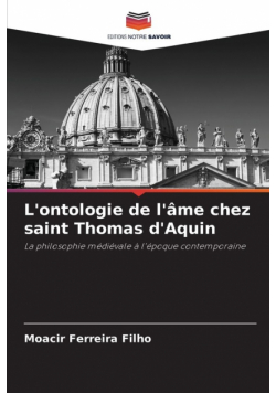 L'ontologie de l'âme chez saint Thomas d'Aquin