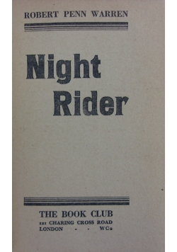 Night Rider, 1941 r.