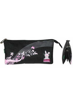 Piórnik Happy Bunny HB-5117 czarny