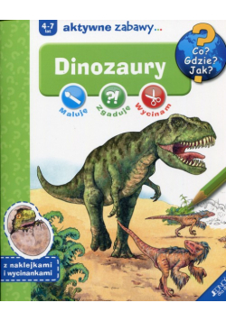 Dinozaury Maluję, zgaduję, wycinam