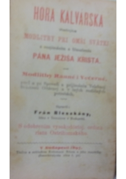 Hora Kalvarska. 1897 r.