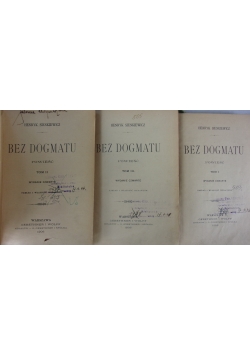 Bez dogmatu, tom 1,2,3