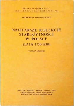 Najstarsze kolekcje starożytności w Polsce