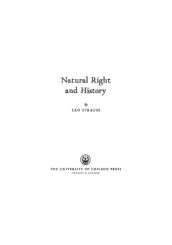 Natural Right and History