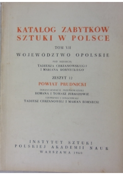 Katalog zabytków sztuki w polsce ,Tom VII zeszyt 12
