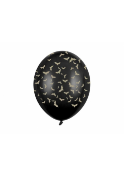 Balony Nietoperze pastel black 30cm 6szt