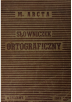 Słowniczek ortograficzny, 1948r.