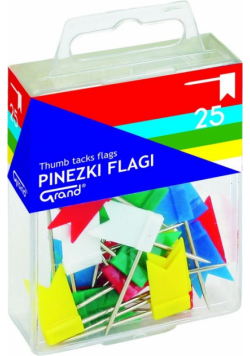 Pinezki Grand flaga 25 sztuk