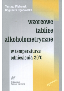 Wzorcowe tablice alkoholometryczne