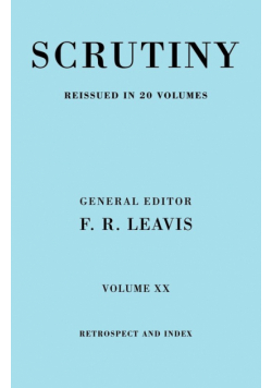 Scrutiny Vol. 20 Index & Retrosp