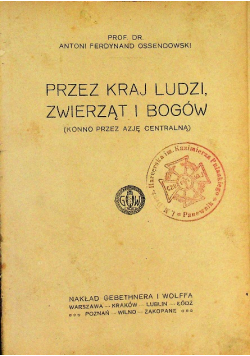 Przez kraj ludzi, zwierząt i bogów 1923 r.
