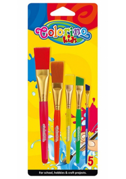 Pędzelki akrylowe Colorino kids 5 sztuk