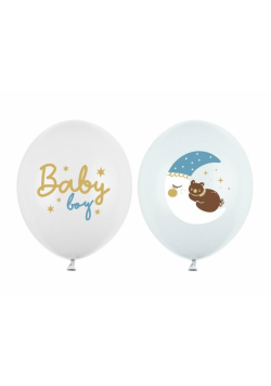 Balony Strong Pastel Baby boy 30cm 50szt mix