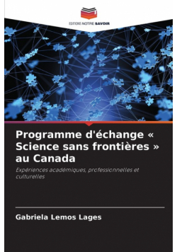 Programme d'échange  Science sans frontières  au Canada