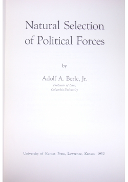 Natural Selection of Political Forces
