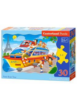 Puzzle konturowe: Paris Boat Tour 30