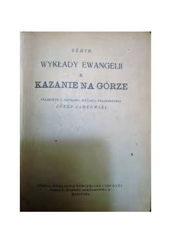 Wykład ewangelii II. Kazanie na Górze