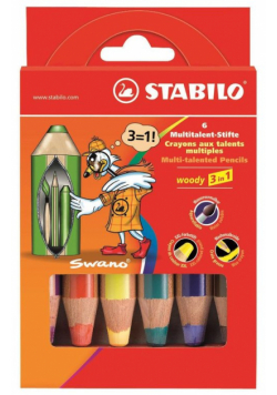 Kredki Woody 6 sztuk