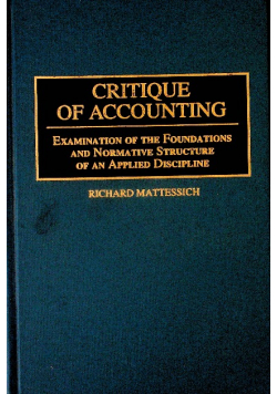 Critique of Accounting