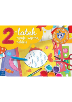 2-latek rysuje, wycina i nakleja Książeczka edukacyjna dla kreatywnego dziecka