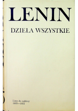 Lenin Dzieła Wszystkie Tom 55
