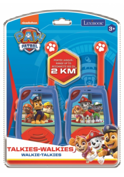 Krótkofalowki Walkie-talkie Psi Patrol z funkcją alfabetu Morse'a TW25PA