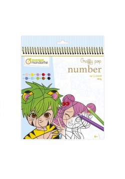 Kolorowanka po numerach Graffy Pop Manga