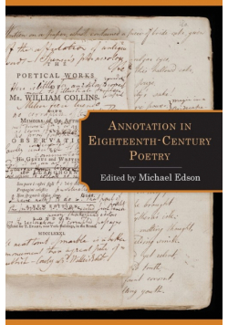 Annotation in Eighteenth-Century Poetry