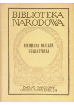 Niemiecka ballada romantyczna