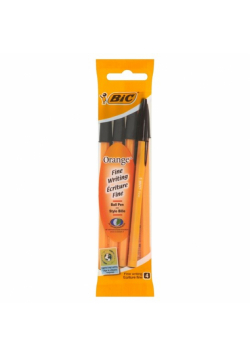 Długopis Orange Original Czarny 4 sztuki