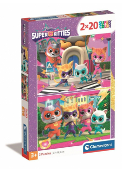 Puzzle 2x20 Super Kolor SuperKitties