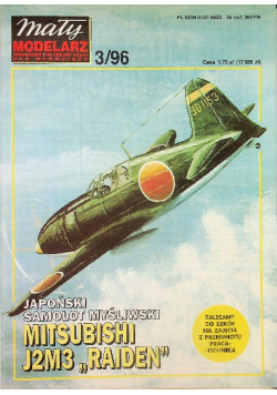 Mały modelarz Nr 3 / 96 Japoński samolot myśliwski Mitsubishi J2M3 RAIDEN
