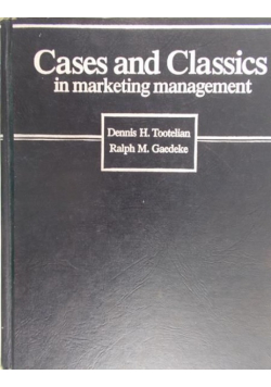 Cases and Classics in marketing management